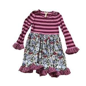 Matilda Jane Purple Striped Floral Dress